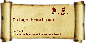 Melegh Ermelinda névjegykártya
